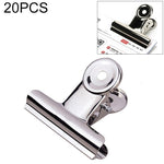20pcs 31mm Silver Metal Stainless Steel Round Clip Notes Letter Paper Clip Office Bind Clip, 20PCS / 31mm
