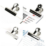 20pcs 31mm Silver Metal Stainless Steel Round Clip Notes Letter Paper Clip Office Bind Clip, 20PCS / 31mm