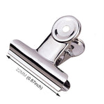 100PCS 22mm Silver Metal Stainless Steel Round Clip Notes Letter Paper Clip Office Bind Clip, 100PCS / 22mm