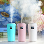 Small-3 2W Humidifier Moisture Meter Moisturizing Instrument with LED Night Light, Water Tank Capacity: 260ml