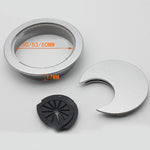 10 PCS Desk Computer Desktop Plastic Round Threading Box Hole Cover, Hole Diameter: 53mm, 53mm