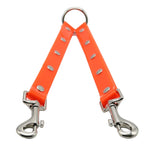 TPU Material Pet Dogs 2 in 1 Tangle-free Traction Rope Double Pet Dog Walking Leash, Length: 25 cm, 2 in 1 (Red)