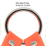 TPU Material Pet Dogs 2 in 1 Tangle-free Traction Rope Double Pet Dog Walking Leash, Length: 25 cm, 2 in 1 (Red)