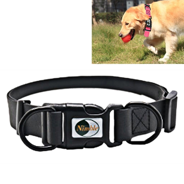 PVC Material Waterproof Adjustable Dual Loop Pet Dogs Collar, Suitable for Ferocious Dogs, Size: L, Collar Size: 39-63 cm, Size: L