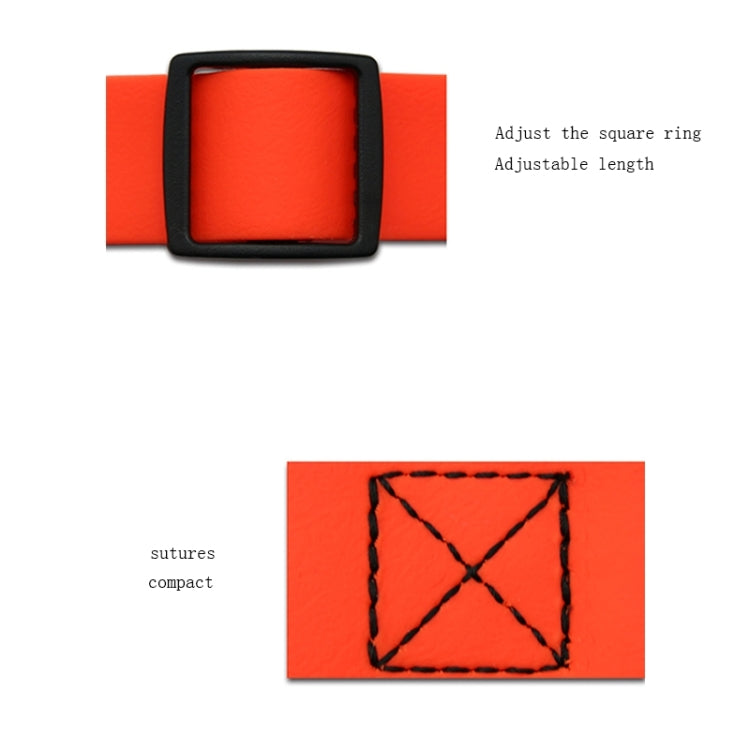 PVC Material Waterproof Adjustable Dual Loop Pet Dogs Collar, Suitable for Ferocious Dogs, Size: L, Collar Size: 39-63 cm, Size: L