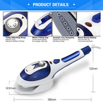 Multifunction Household Handheld Steamer Travel Portable Hand - Held Steam Hanging Hot Machine Ceramic Bottom with Flannelette Brush & Hair Brush & Measuring Cup,US Plug, US Plug Blue, US Plug Purple