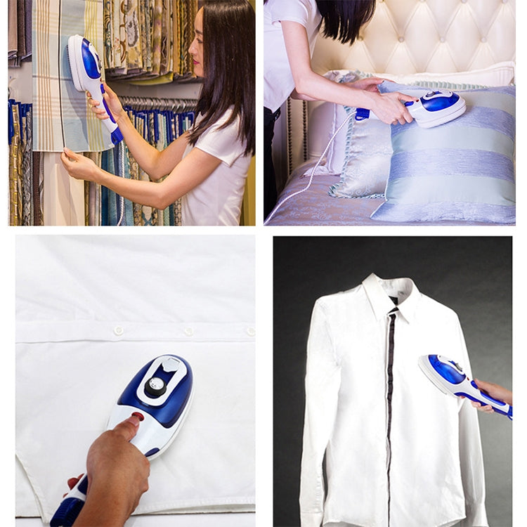 Multifunction Household Handheld Steamer Travel Portable Hand - Held Steam Hanging Hot Machine Ceramic Bottom with Flannelette Brush & Hair Brush & Measuring Cup,US Plug, US Plug Blue, US Plug Purple