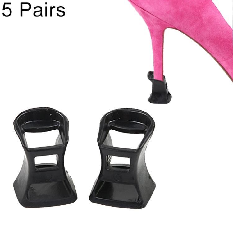 5 Pairs Hard Wearing Anti-slip PVC StoppersShoes High Heel Cover Protectors, Size: L ,Random Color Delivery, Size: L