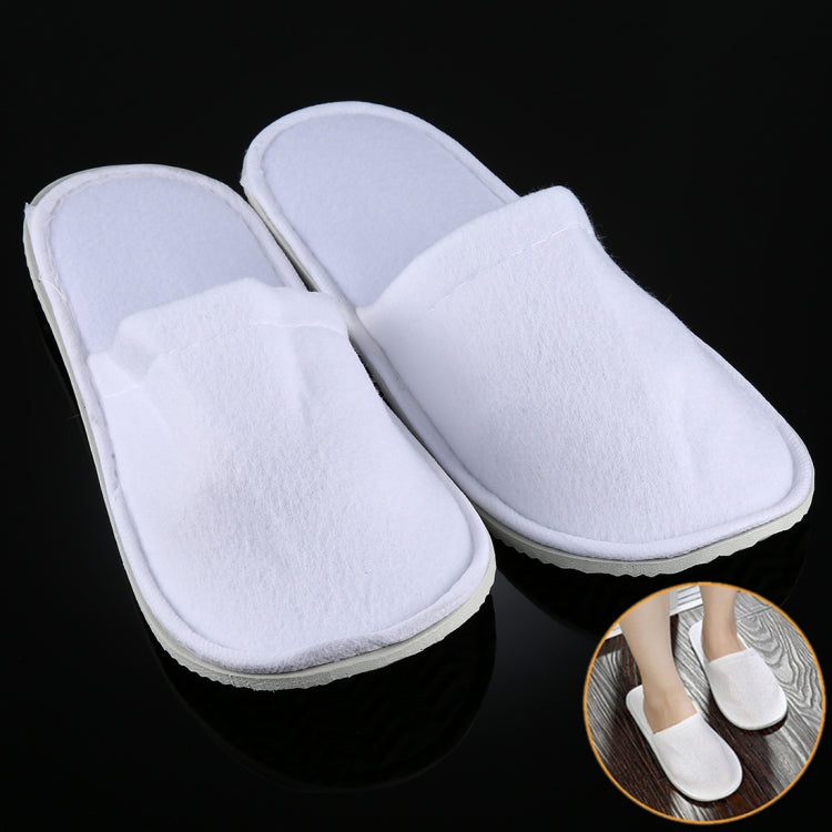 10 Pairs Hotel Supplies Portable Disposable Travel Slippers, Length: 26cm, Slippers