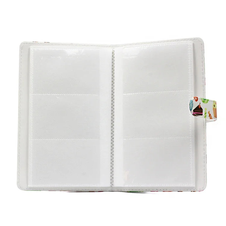 Dessert Pattern 3 inch DIY PU Mini Creativity Insert Type 32 Pages Exquisite Photo Album for Polaroid, Dessert