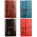 Creative Retro Autumn Leaves Pattern Loose-leaf Travel Diary Notebook, Size: S, S