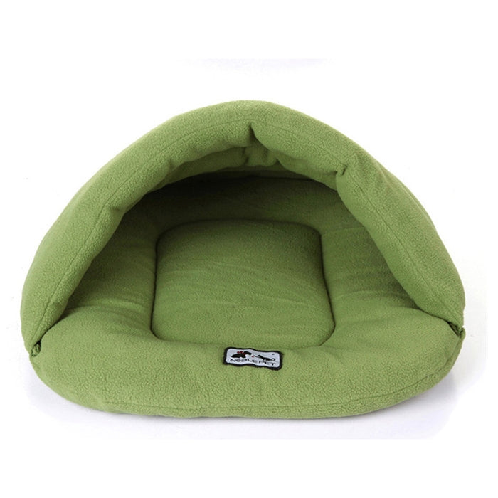 Slipper Shape Polar Fleece Warm Thicken Pet Dogs Cats House Size: L, 58×68×32cm, Size: L