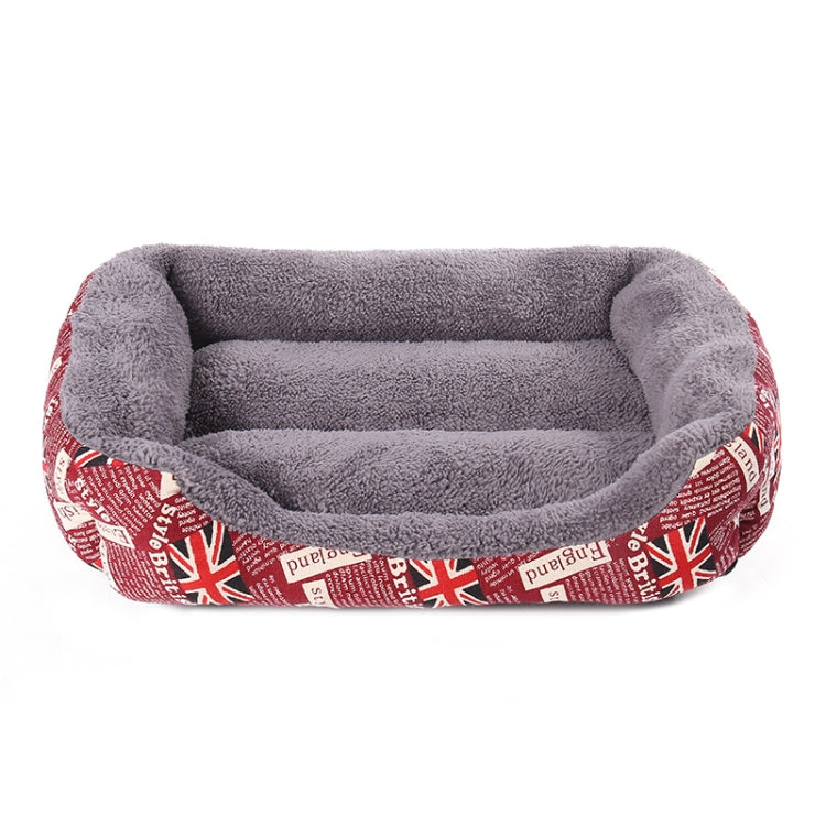 National Flag Four Seasons Genuine Warm Pet Dog Kennel Mat Pet Bed, Size: M, 54×42×12cm, Size: M, 54×42×12cm