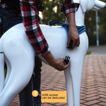 Harnais de poitrine réfléchissant en polyester pour chiens de grande taille, taille L, 2,5 x 68 x 84 cm.