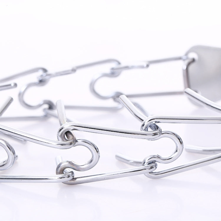 Pet Dogs High Quality Metal Collar Adjustable Chain Specific Training Dogs Chain Collar, Size: 4.0mm*60cm, Dogs Chain Collar