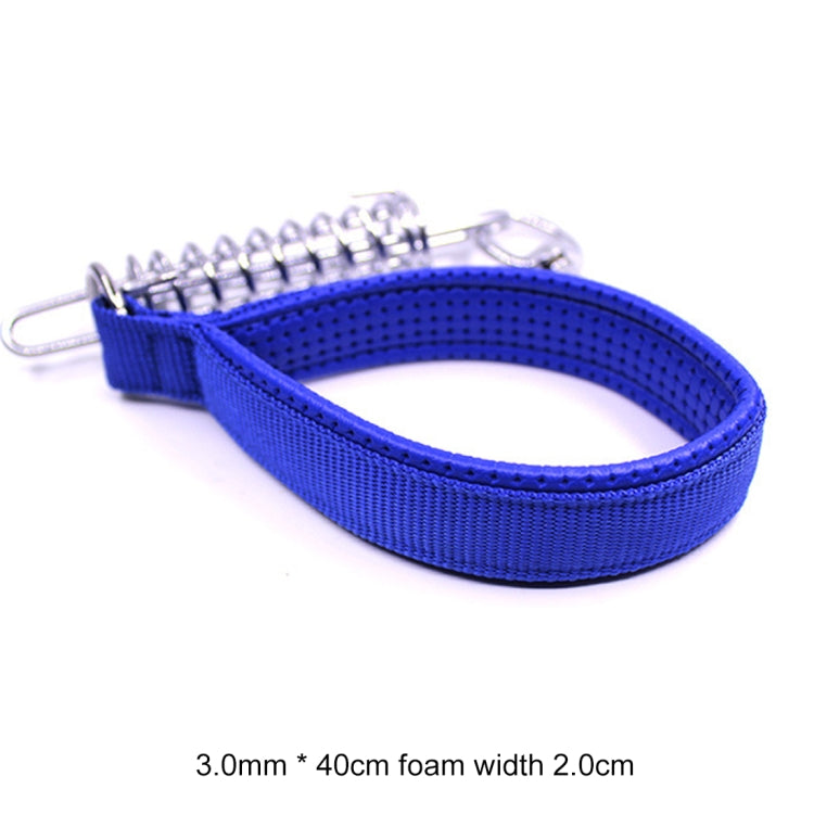 Pet Medium Large Dogs Cushion Traction Rope Spring Foam Handle Explosion-proof Short Chain, Size: 3mm*40cm, Foam Width: 2cm, Size: 3mm*40cm, Foam Width: 2cm