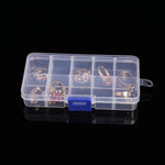 10 PCS Removable Grid Plastic Box Organizer for Jewelry Earring Fishing Hook Small Accessories, Size: Small, 10 Slots, 10 Slots  (White+Blue), 10 Slots (Pink+Blue), 10 Slots (Orange + blue), 10 Slots (Purple+Blue), 10 Slots  (White+Pink)