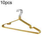 10pcs Household Stainless Steel PVC Coating Anti-skid Traceless Clothes Drying Rack