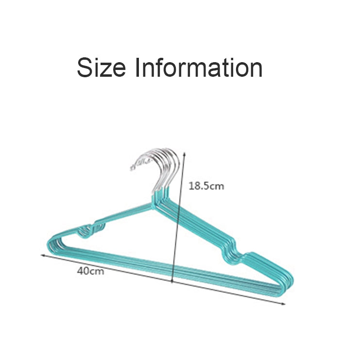 10pcs Household Stainless Steel PVC Coating Anti-skid Traceless Clothes Drying Rack