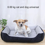 Dog Bone Pattern Big Soft Warm Kennel Pet Dog Cat Mat Blanket, with Blanket Size: S, 60×45×15cm, Size: S