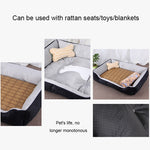 Dog Bone Pattern Big Soft Warm Kennel Pet Dog Cat Mat Blanket, with Blanket Size: S, 60×45×15cm, Size: S