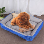 Dog Bone Pattern Big Soft Warm Kennel Pet Dog Cat Mat Blanket, with Blanket Size: S, 60×45×15cm, Size: S