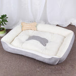 Dog Bone Pattern Big Soft Warm Kennel Pet Dog Cat Mat Blanket, Size: XS, 50×40×15cm, Size: XS