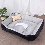 Dog Bone Pattern Big Soft Warm Kennel Pet Dog Cat Mat Blanket, Size: S, 60×45×15cm, Size: S