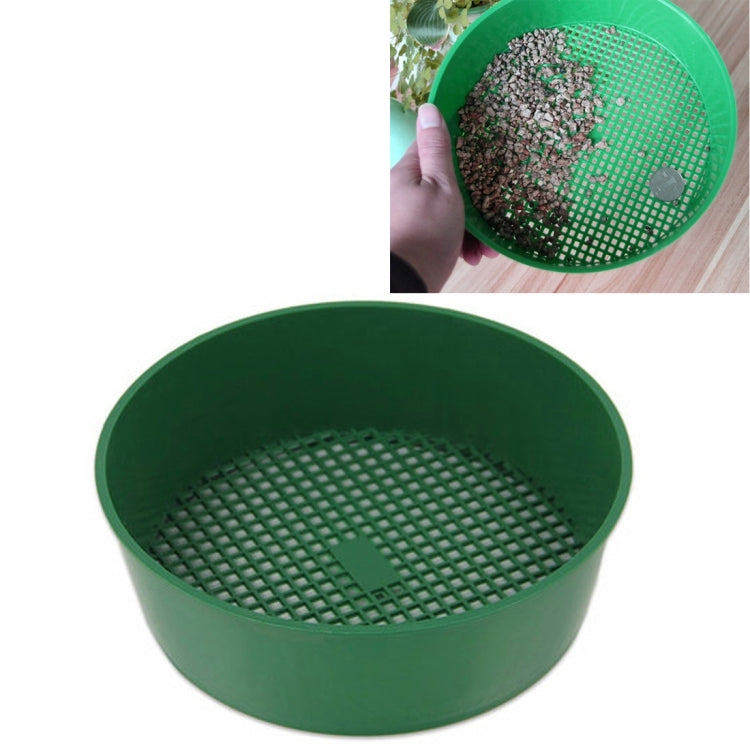 Plastic Mesh Sieve Soil Sieve PE Plastic Net Glasses of Gardening Tools Gardening Supplies, Sieve Diameter: 3 x 3.5mm, Plastic Mesh Sieve