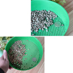 Plastic Mesh Sieve Soil Sieve PE Plastic Net Glasses of Gardening Tools Gardening Supplies, Sieve Diameter: 3 x 3.5mm, Plastic Mesh Sieve