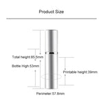 Portable Mini Refillable Glass Perfume Fine Mist Atomizers with Metallic Exterior, 5ml