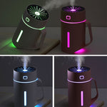 ML-S2 Water Cup Shape Intelligent Mute LED Night Light Atomized Humidifier Air humidification Machine