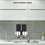 Hotel Shower Manual Dispenser Wall Mounted Washing Liquid Shampoo Soap Bottle, Capacity: 500ml, 500ml/Stainless Steel