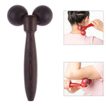 Wenge Solid Wood Manual Roller Massager