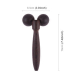 Wenge Solid Wood Manual Roller Massager