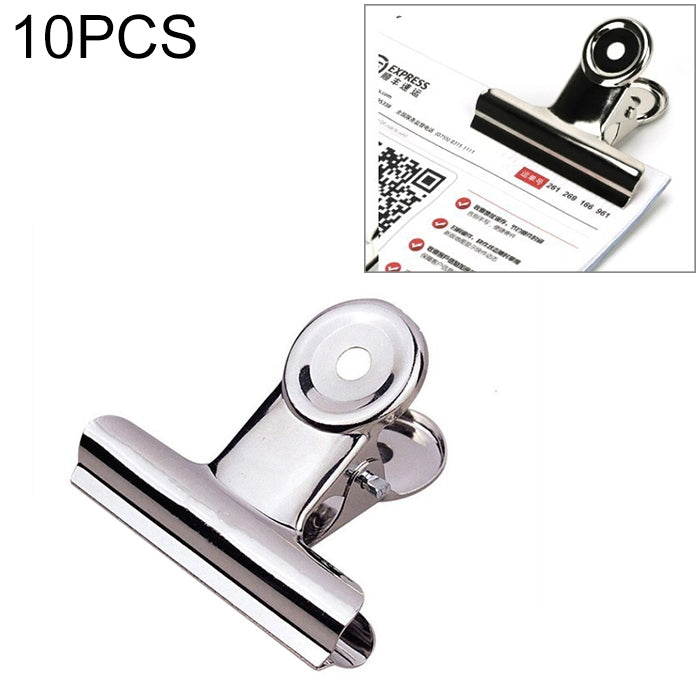 10pcs 63mm Silver Metal Stainless Steel Round Clip Notes Letter Paper Clip Office Bind Clip, 10PCS / 63mm