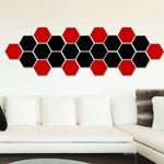 12 PCS 3D Hexagonal Mirror Wall Stickers Set, Size: 10*10cm, Size: 10*10cm (Black), Size: 10*10cm (Gold), Size: 10*10cm (Blue), Size: 10*10cm (Red), Size: 10*10cm (Silver)