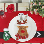 3 in 1 Christmas Decoration Cartoon Style Cutlery Holders, Cartoon Style