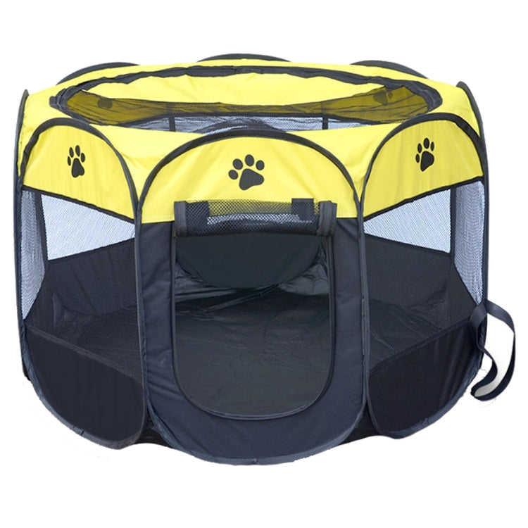 Fashion Oxford Cloth Waterproof Dog Tent Foldable Octagonal Outdoor Pet Fence, S, Size: 73 x 73 x 43cm, Size: S (Yellow), Size: S (Red), Size: S (Magenta), Size: S (Blue), Size: 73 x 73 x 43cm(Coffee)