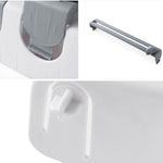 Kitchen Wall Mounted Cling Film Holder Wrap Storage Rack Hanger Rack Cutting Device, Size: 39 x 10 x 24cm, Grey, Khaki