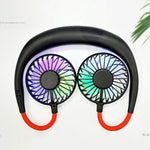 Creative Mini Hanging Neck Type Fan Outdoor LED Fan, F008 (Black), F008, F008 (Blue), F008 (White)