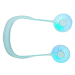Creative Mini Hanging Neck Type Fan Outdoor LED Fan, F008 (Blue), F008 (White), F008 (Black), F008