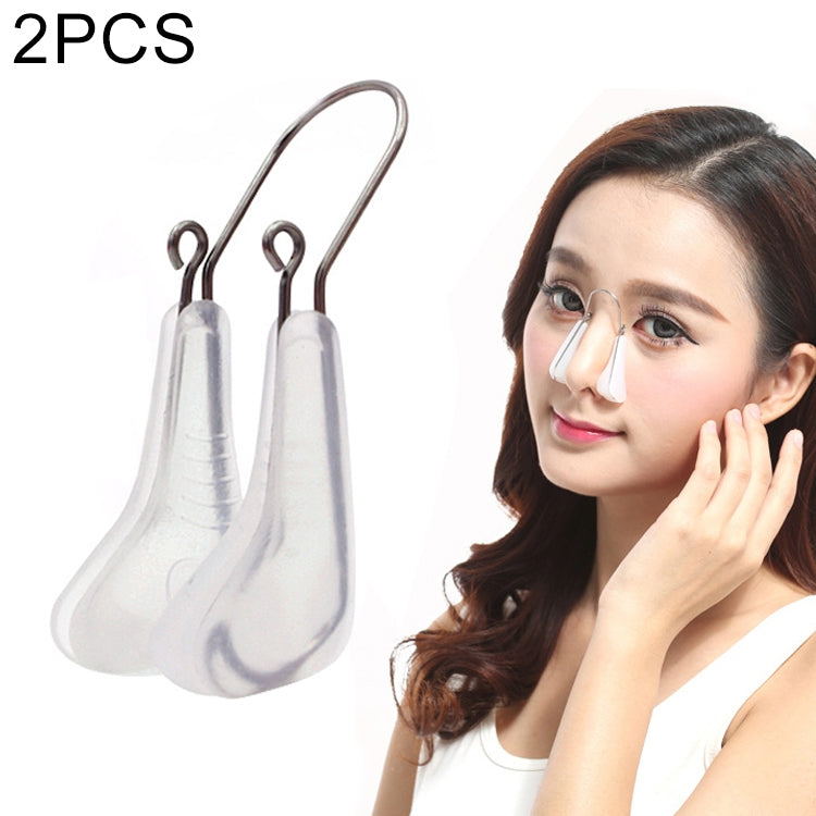 2 PCS Beauty Bridge of Nose Increased Device Nose Clip Braces Nasal Ting, Random Color Delivery, 2 PCS