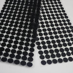 1000 PCS 10mm Round Nylon Adhesive Hook and Loop Fastener, 10mm (Black), 10mm (White)