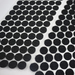 1000 PCS 16mm Round Nylon Adhesive Hook and Loop Fastener, 15mm (Black), 15mm (White)