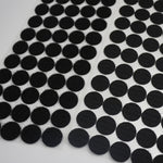 1000 PCS 20mm Round Nylon Adhesive Hook and Loop Fastener, 20mm (Black), 20mm (White)