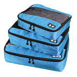 3 PCS / Sets Multi-function Football Texture 210D Polyester Waterproof Travel Clothes Underwear Storage Bag
