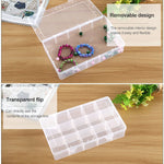 Removable Grid Compartment Plastic Box Organizerfor Jewelry Earring Fishing Hook Small Accessories, Size: Large, 15 Slots, 15 Slots