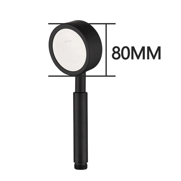Removable and Washable 304 Stainless Steel Round Pressurized Handheld Shower Head, Size: 80mm, Pattern K