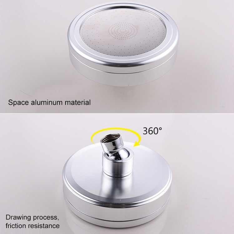 Removable and Washable 304 Stainless Steel Round Pressurized Handheld Shower Head, Size: 80mm, Pattern K